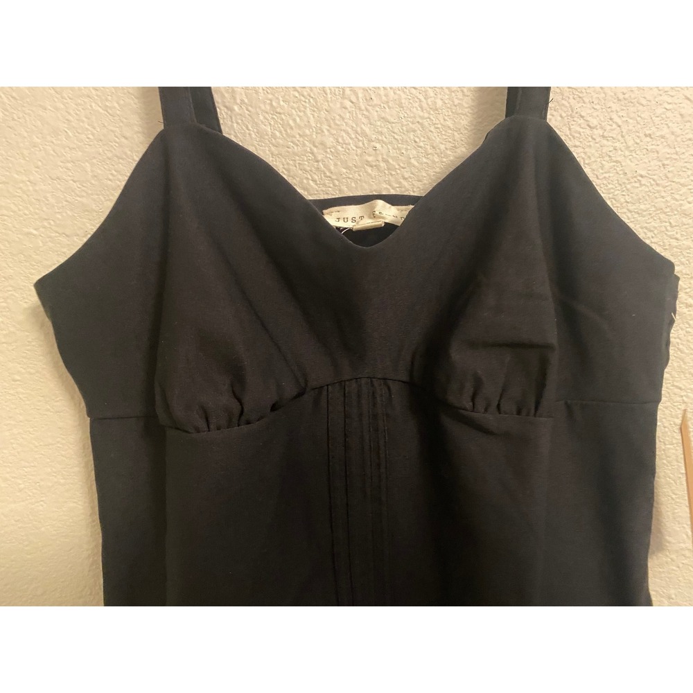 Just Found Womens Black Mini Dress XL Sleeveless Fit & Flare Pintuck NWT - Picture 5 of 8
